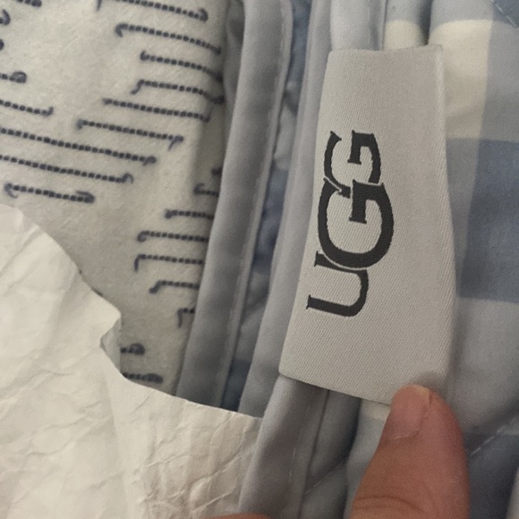 Light Blue Queen Quilt Comforter UGG PRISCILLA QUEEN COVERLET 3PC SET - Picture 3 of 10